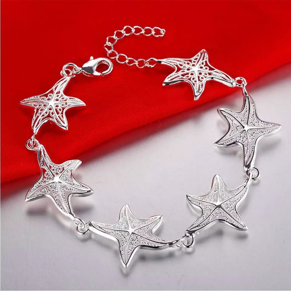 NWT 925 Silver Starfish Bracelet